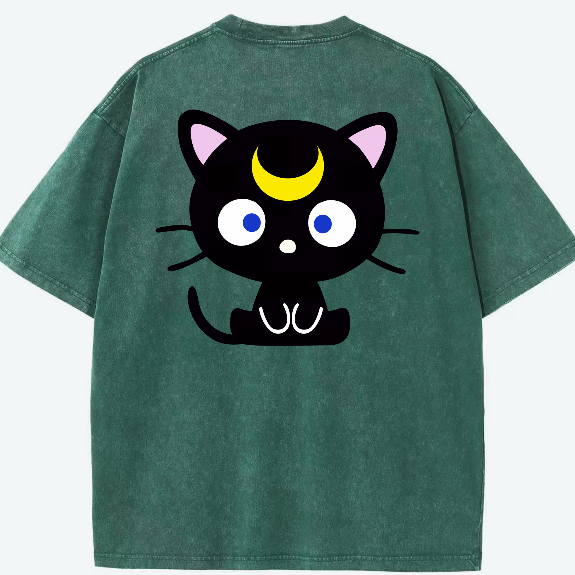 （画像用） 美少女戦士セーラームーン Sailor Moon 綿100% ヴィンテージ風 半袖Tシャツ（背面プリント）